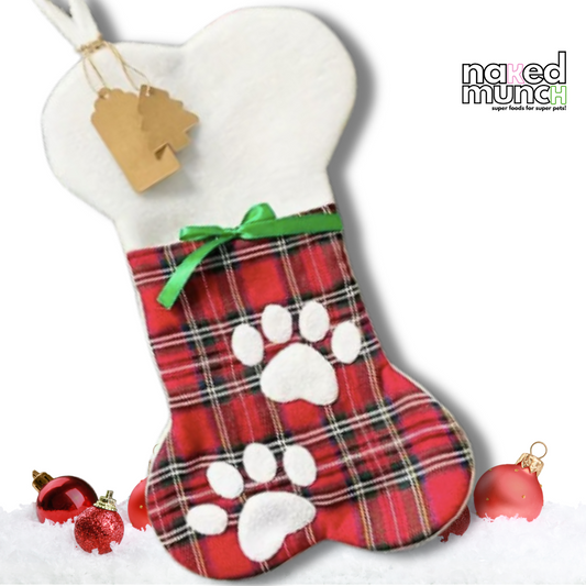 Tartan Paws Stocking | 42cm x 20cm