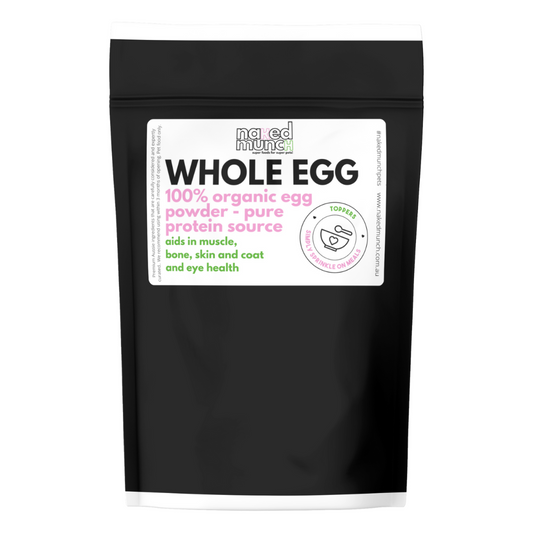 Egg protein supplement for dogs